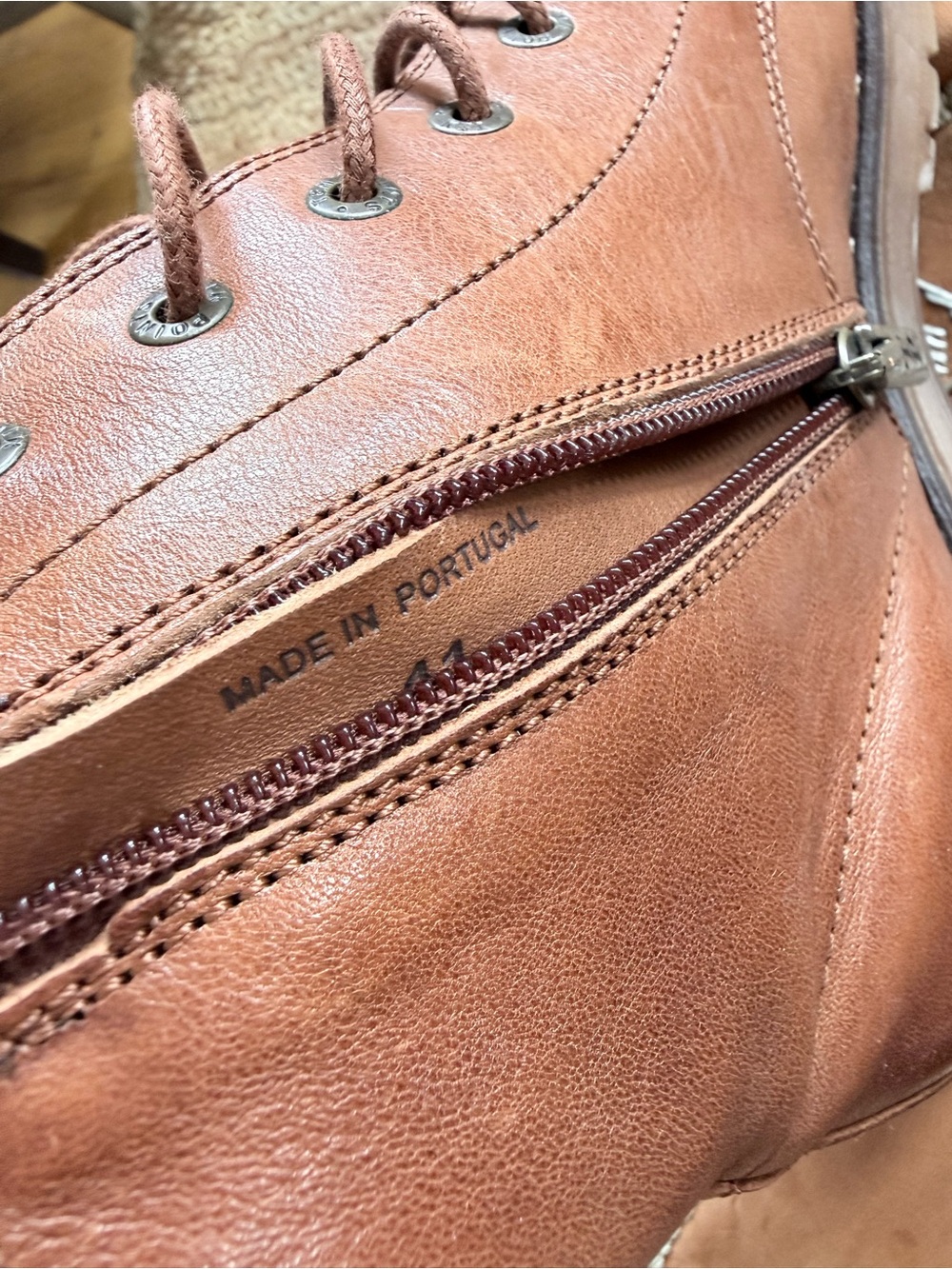 Ten Points Leather Zip Ankle Boot - Picture 2 of 5
